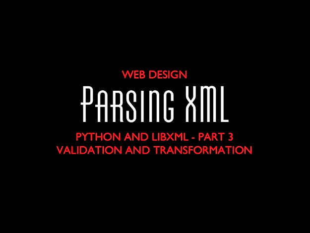XML Parsing with Python, Part 4